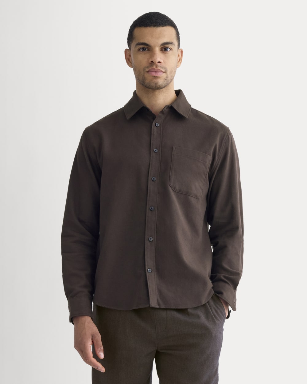 mens-brushed-flannel-shirt2-dark-chocolate | primary