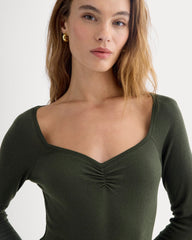 womens-sweatheart-neck-top-in-butterluxe-dark-green