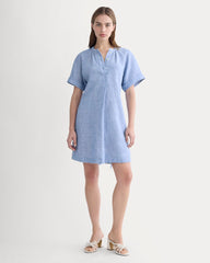 womens-popover-dress-in-linen-chambray | primary