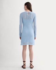 womens-lace-knit-mini-dress-sky-blue