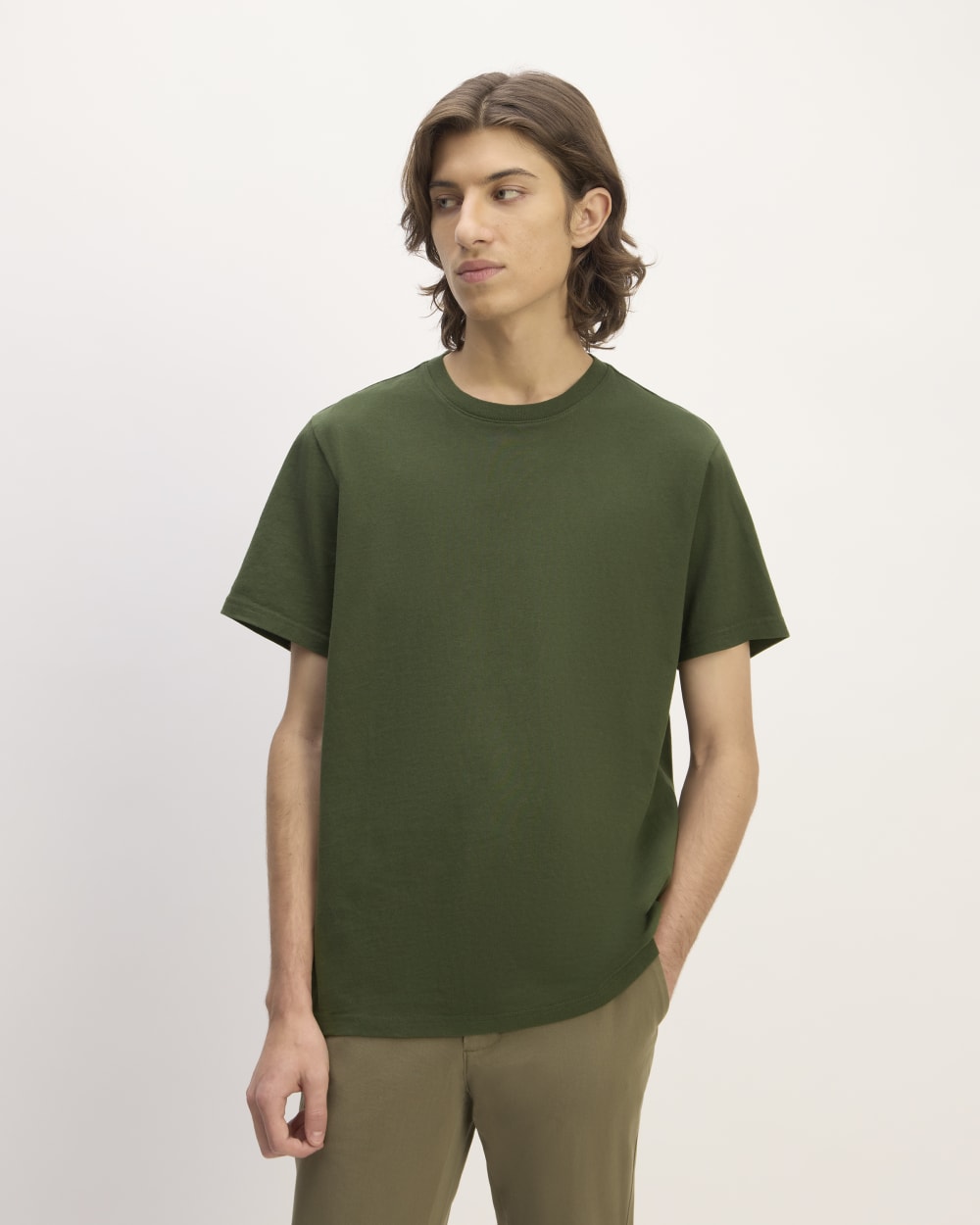 mens-premium-weight-crew-moss-green | primary