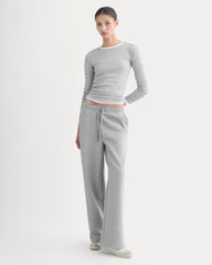 womens-luxe-fleece-wide-leg-sweatpant-vintage-heather-grey | primary