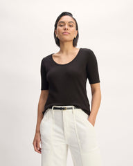 womens-vintage-rib-scoop-top-black | primary