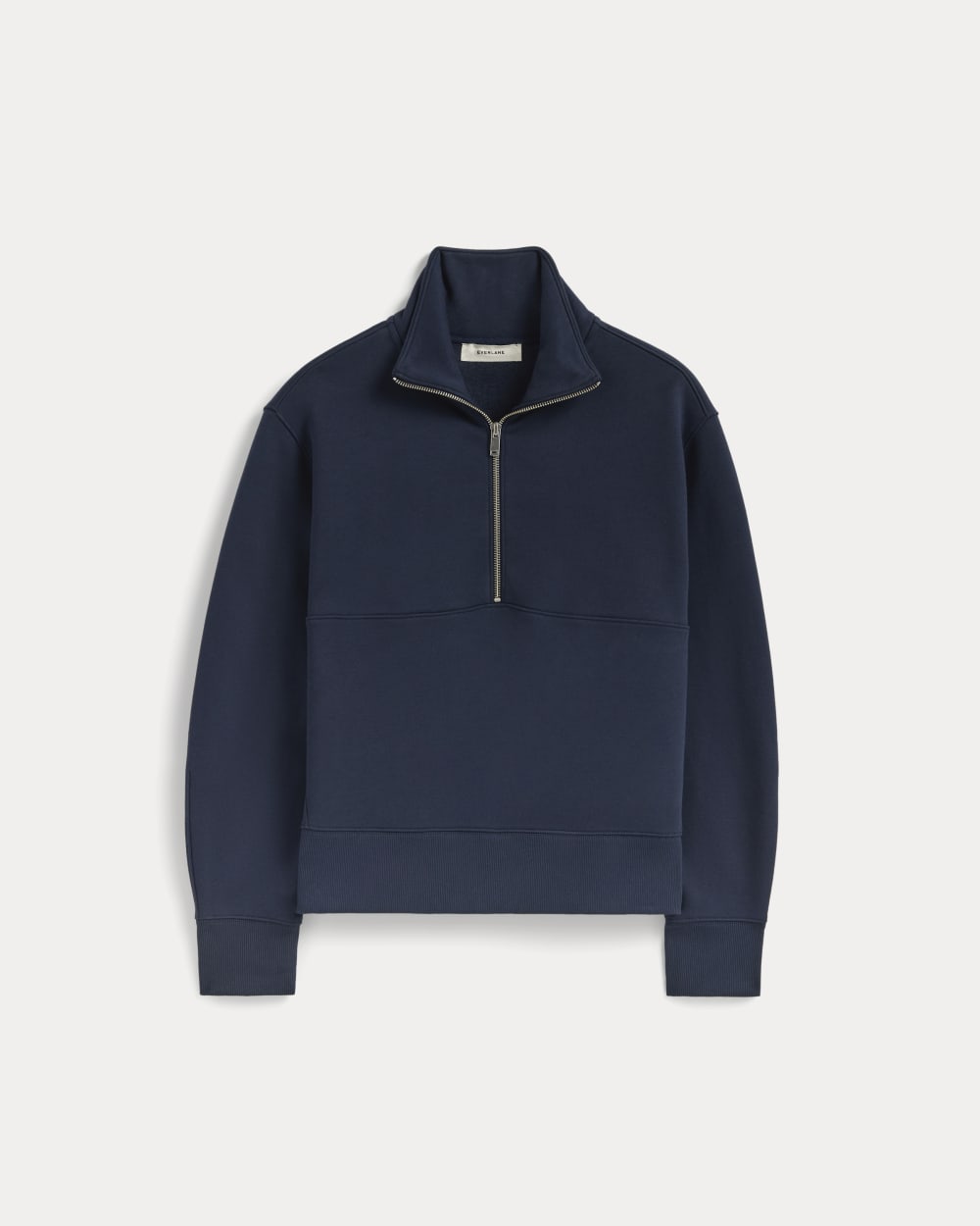 womens-laid-back-fleece-half-zip-sweatshirt-navy | alt