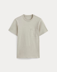 mens-premium-weight-pocket-tee-heather-oatmeal | alt