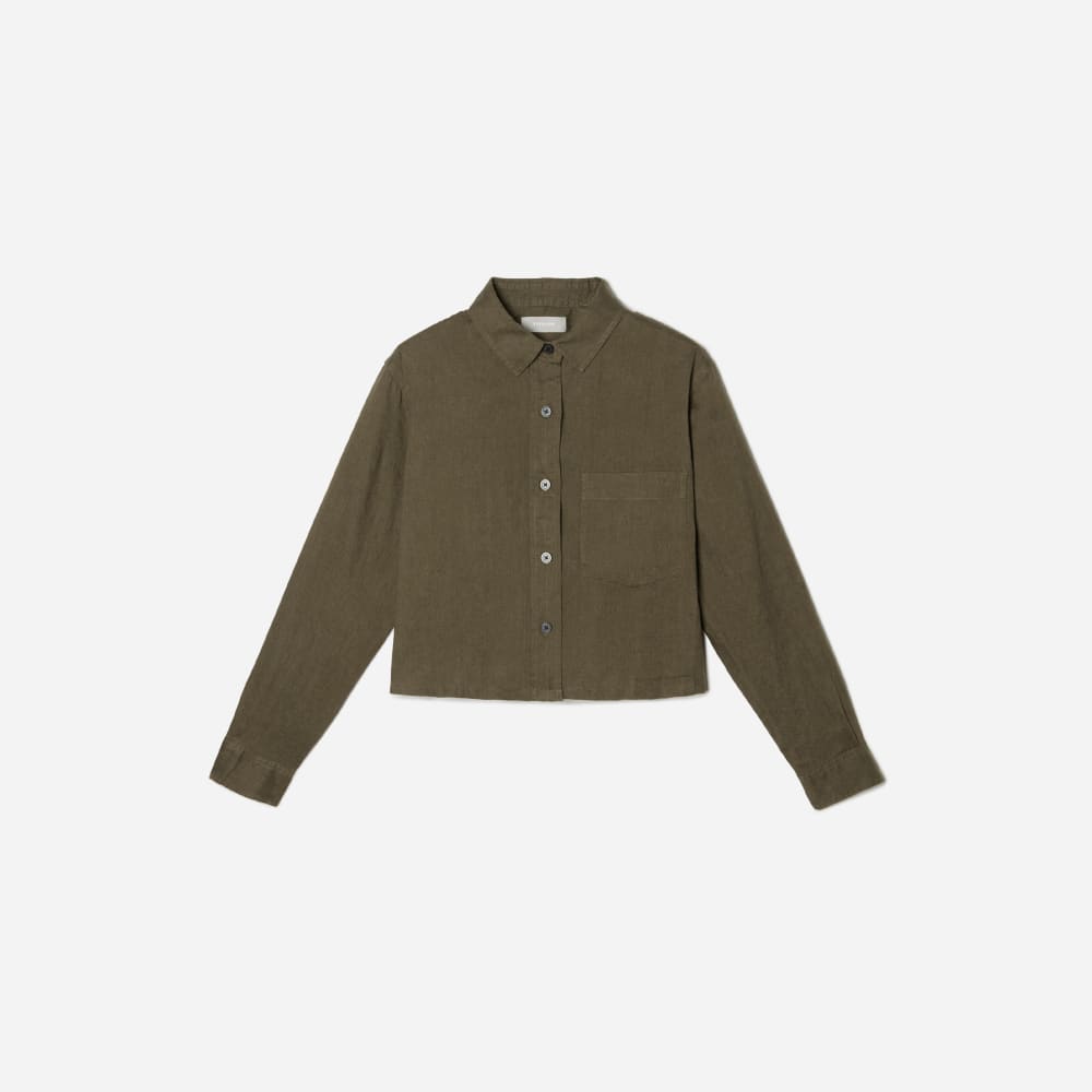 womens-silky-cttn-cropped-shirt-beech | alt