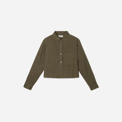 womens-silky-cttn-cropped-shirt-beech | alt