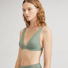 womens-renew-plunge-triangle-bikini-top-herb | primary