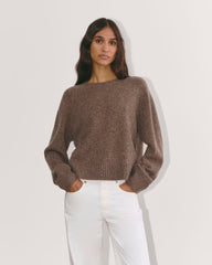 womens-cashmere-boxy-crew-sweater-taupe-brown-donegal | primary