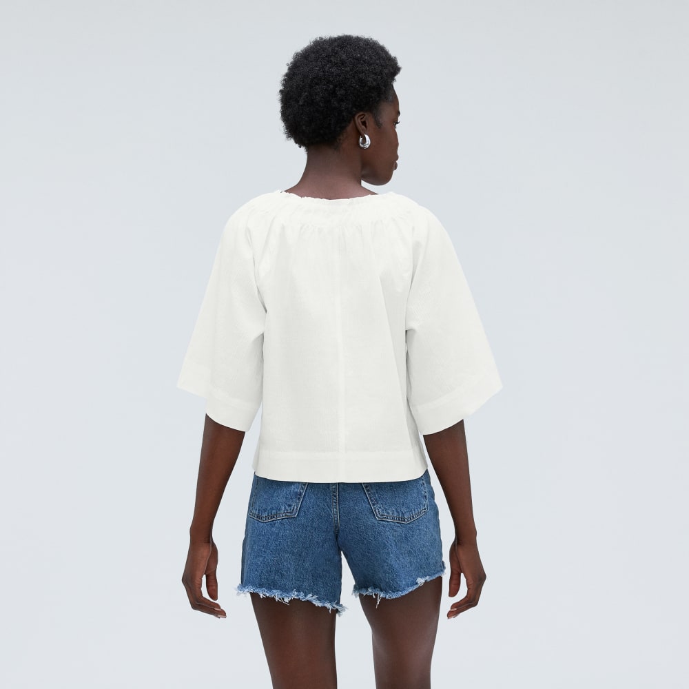 womens-seersucker-gathered-tee-white