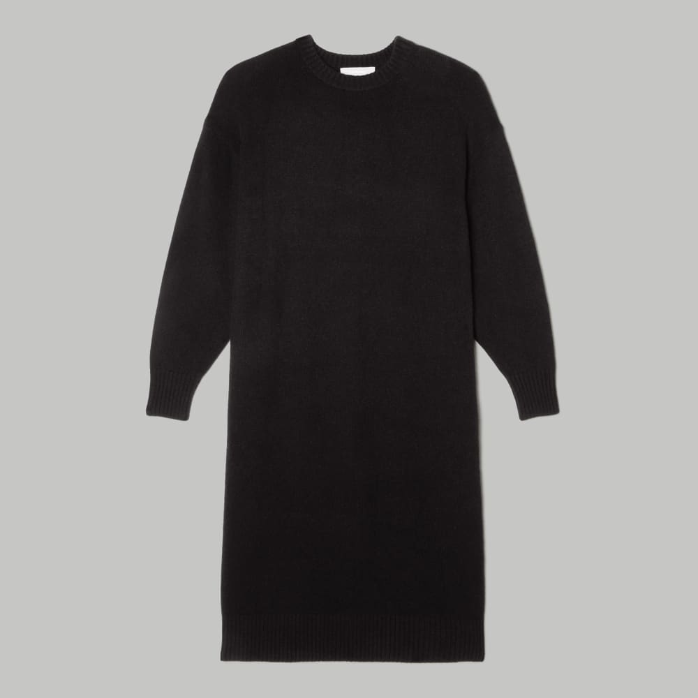 womens-recashmere-midi-dress-black | alt