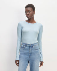 womens-supima-rib-long-sleeve-crew-chambray | primary