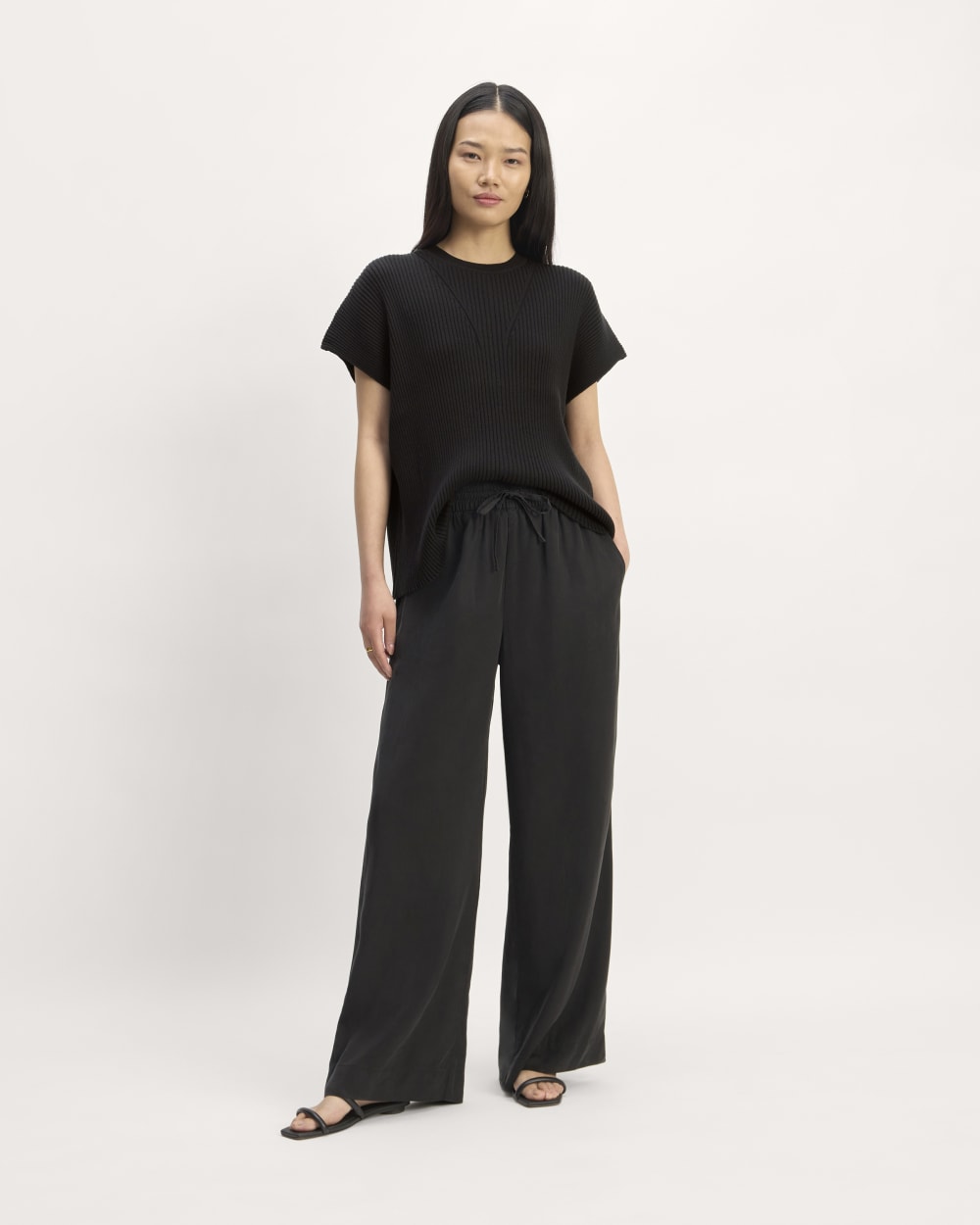 womens-cotton-knit-caftan-top-black