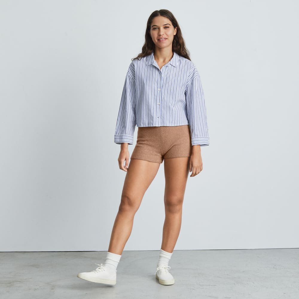 womens-cozy-stretch-short-camel