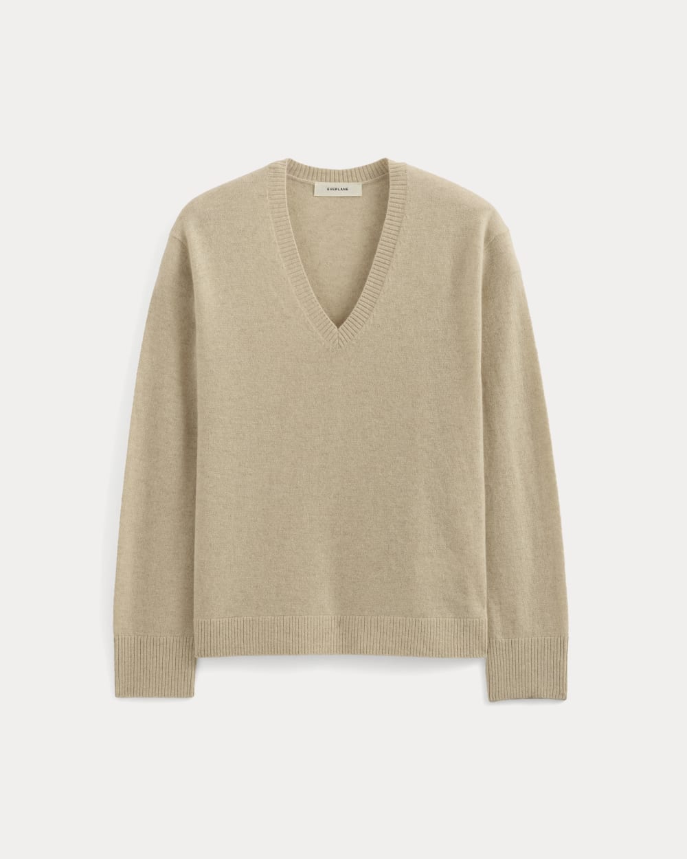 womens-cashmere-relaxed-v-neck-heather-light-camel | alt