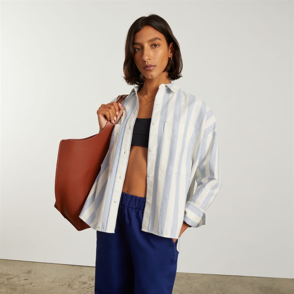 womens-boxy-oxford-blue-white-stripe | primary