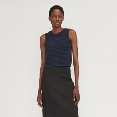 womens-crochet-knit-cami-navy | primary