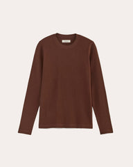 mens-waffle-ls-crew-dark-mahogany | alt