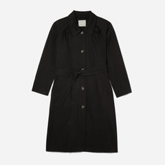 womens-gathered-mac-trench-black | alt