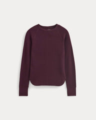 womens-slim-fit-crew-in-cozy-waffle-heathered-port-royale | alt