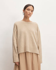 womens-merino-wool-crewneck-sweater-camel-oat | primary