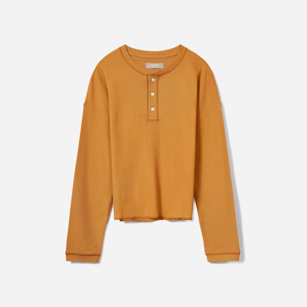 womens-organic-ctn-waffle-henley-orange