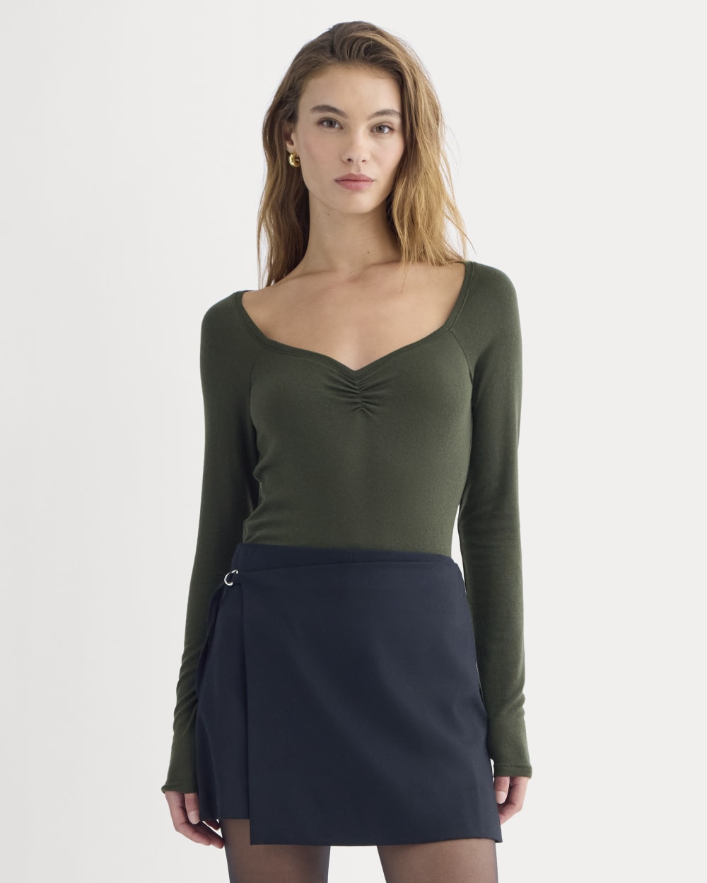 womens-sweatheart-neck-top-in-butterluxe-dark-green | primary