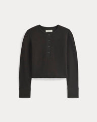 womens-boxy-henley-in-cozy-waffle-black | alt