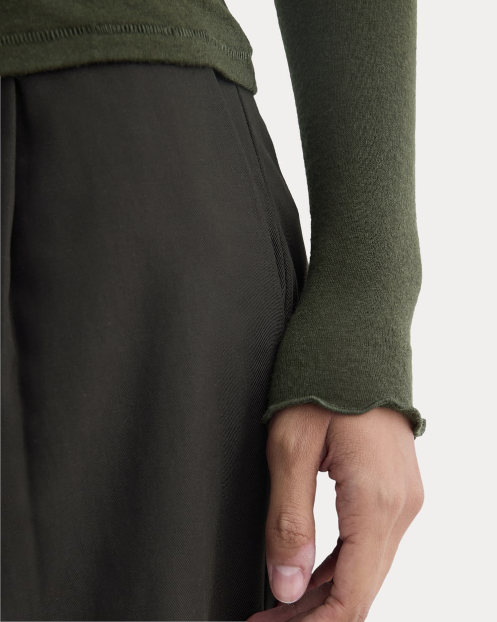 womens-sheer-v-neck-cardigan-butterluxe-dark-green