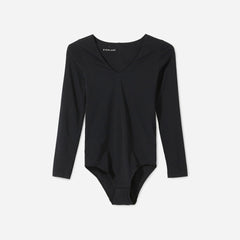 womens-ls-v-neck-bodysuit-black | alt