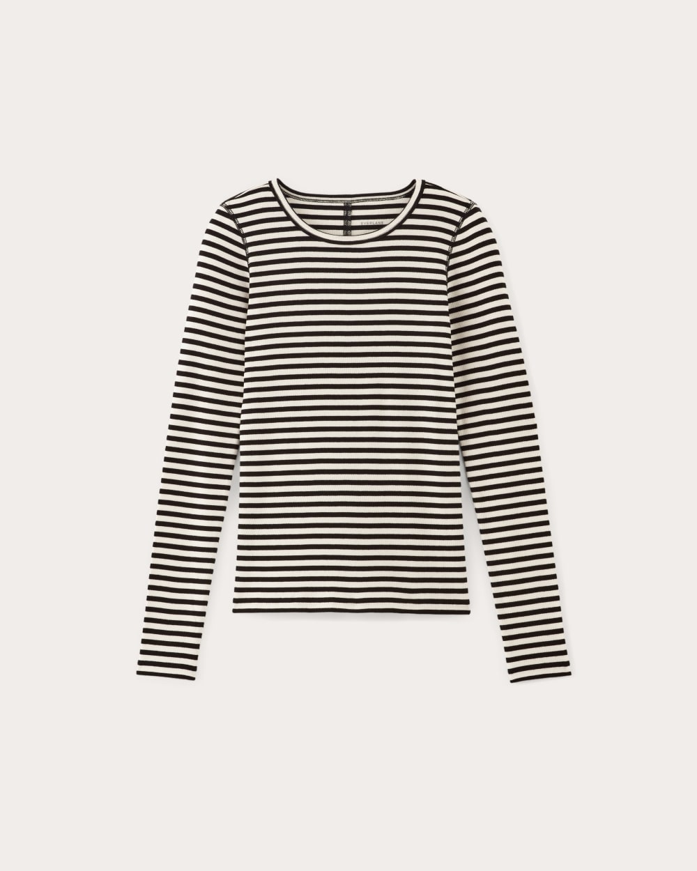 womens-supima-rib-long-sleeve-crew-bone-black-stripe | alt
