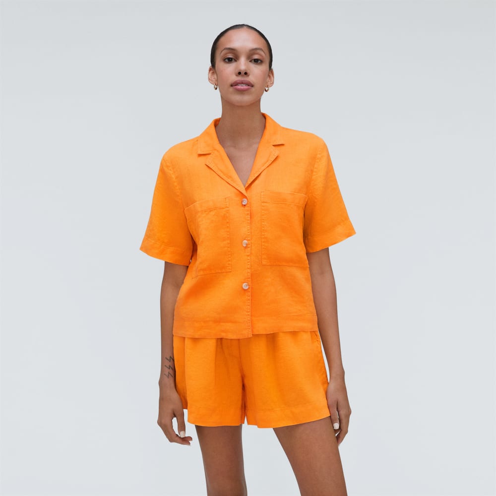 womens-linen-workwear-shirt-turmeric