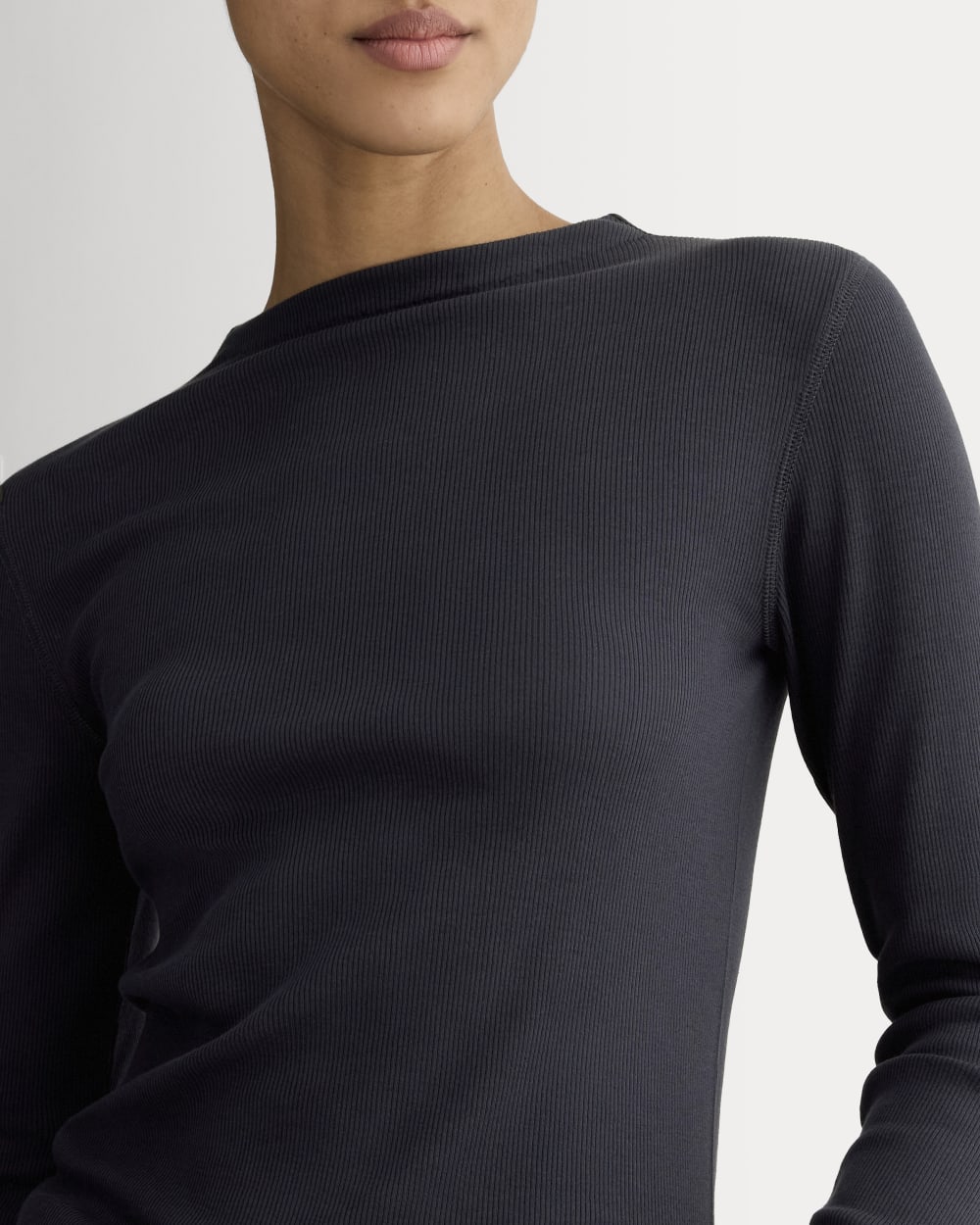 womens-luxe-rib-funnel-neck-tee-navy