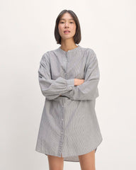 womens-gauze-oversized-shirt-white-black | primary