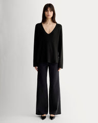 womens-slouchy-v-neck-cotton-black