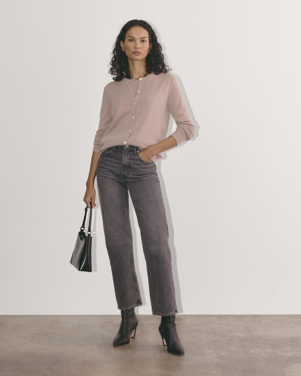 womens-cashmere-classic-crew-cardigan-dusty-rose | alt