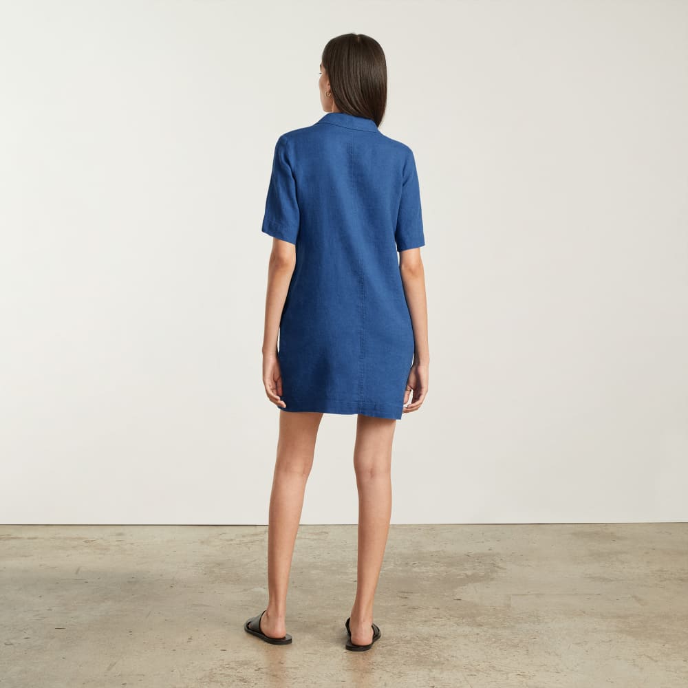 womens-linen-workwear-dress-deep-blue