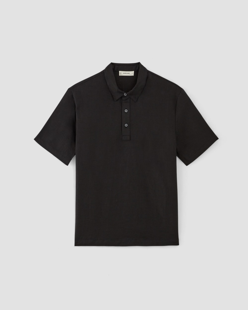 mens-linen-ss-popover-shirt-black | alt