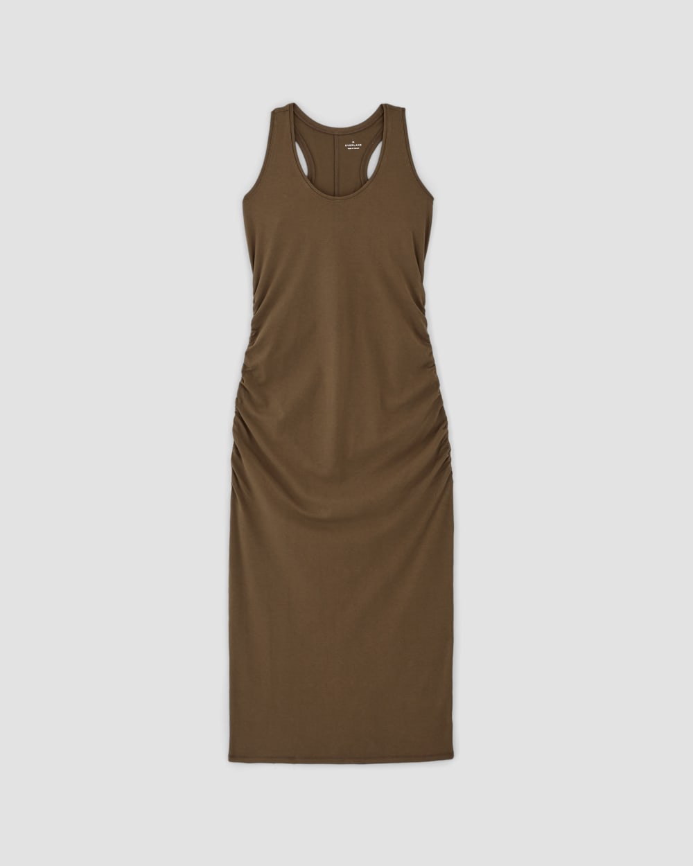 womens-supima-form-racer-dress-cocoa | alt