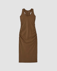 womens-supima-form-racer-dress-cocoa | alt