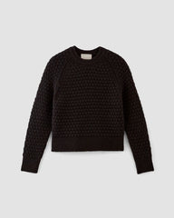 womens-cloud-oversized-textured-crew-black | alt