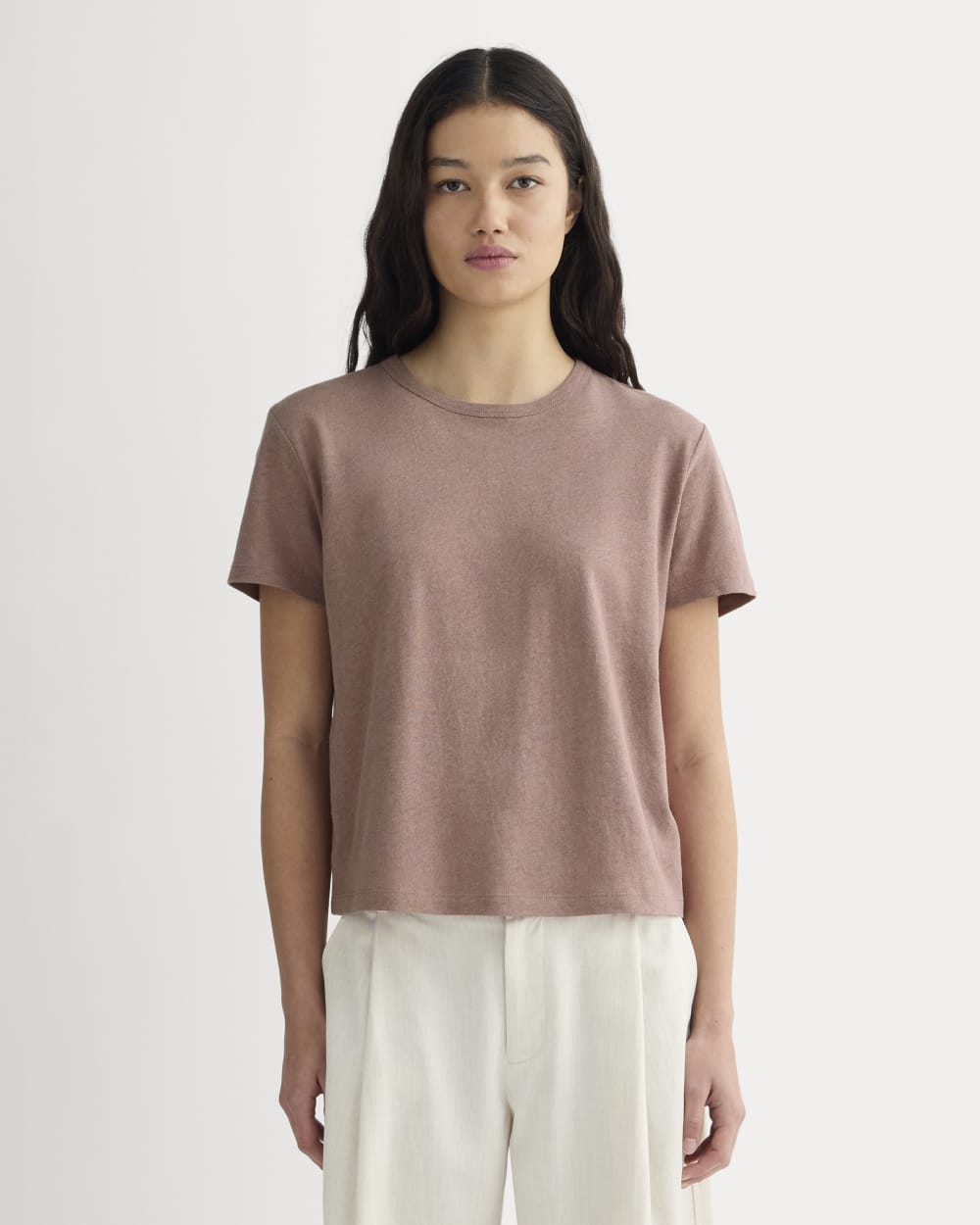 womens-box-cut-tee-cotton-linen-rose-dusk | primary