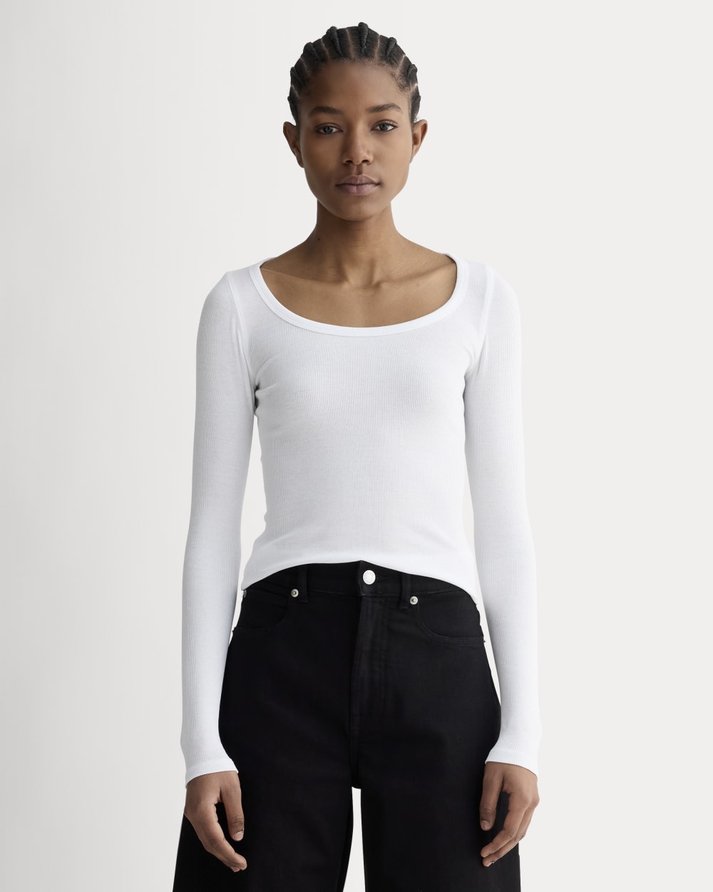 womens-pima-micro-rib-long-sleeve-tee-white | primary