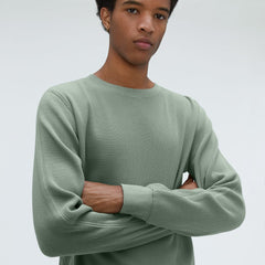 mens-waffle-knit-ls-crew-lily-pad