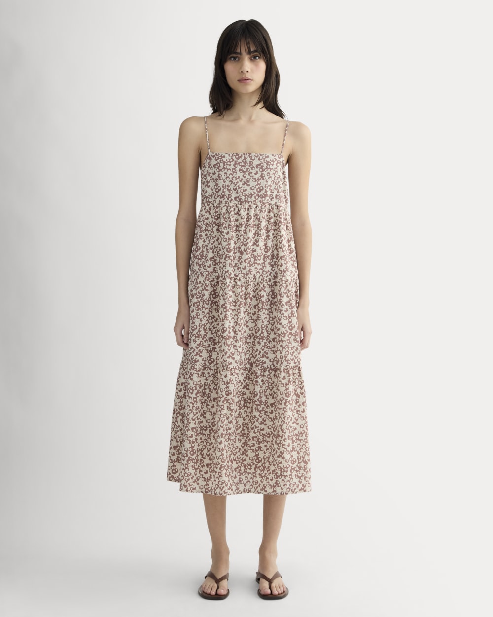 womens-gauze-tiered-dress-rose-dusk-floral | primary