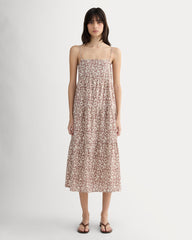 womens-gauze-tiered-dress-rose-dusk-floral | primary