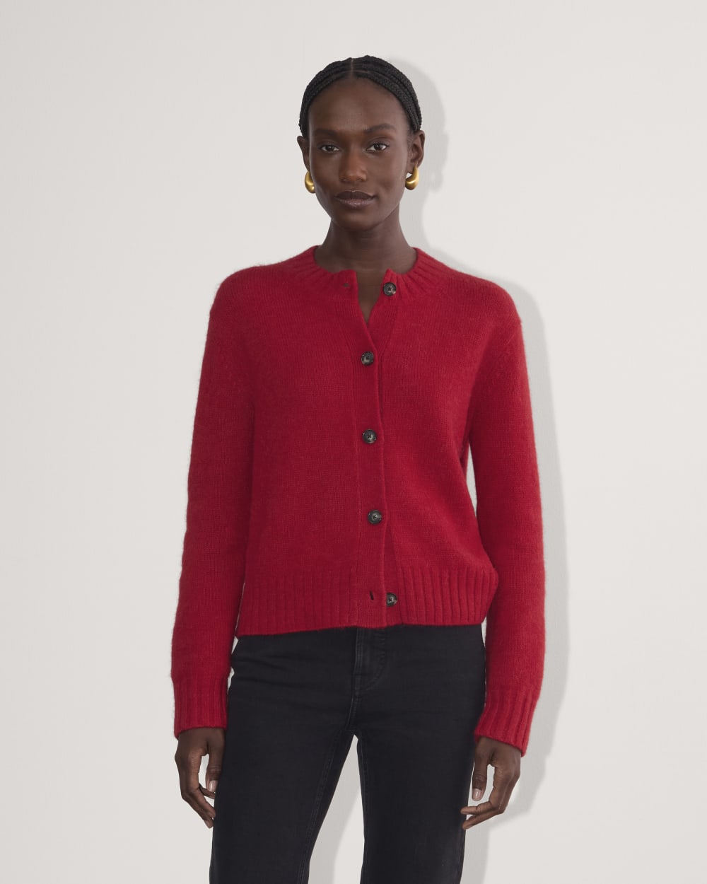 womens-crew-cardigan-in-alpaca-berry-red | primary