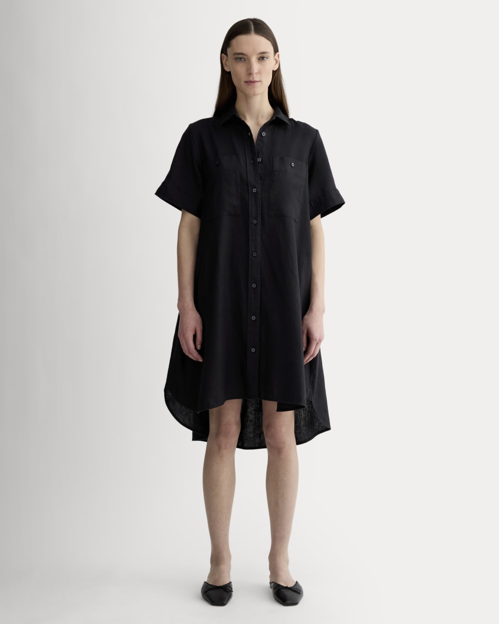 womens-linen-day-tripper-dress-black | primary