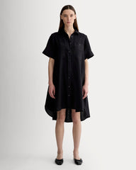 womens-linen-day-tripper-dress-black | primary