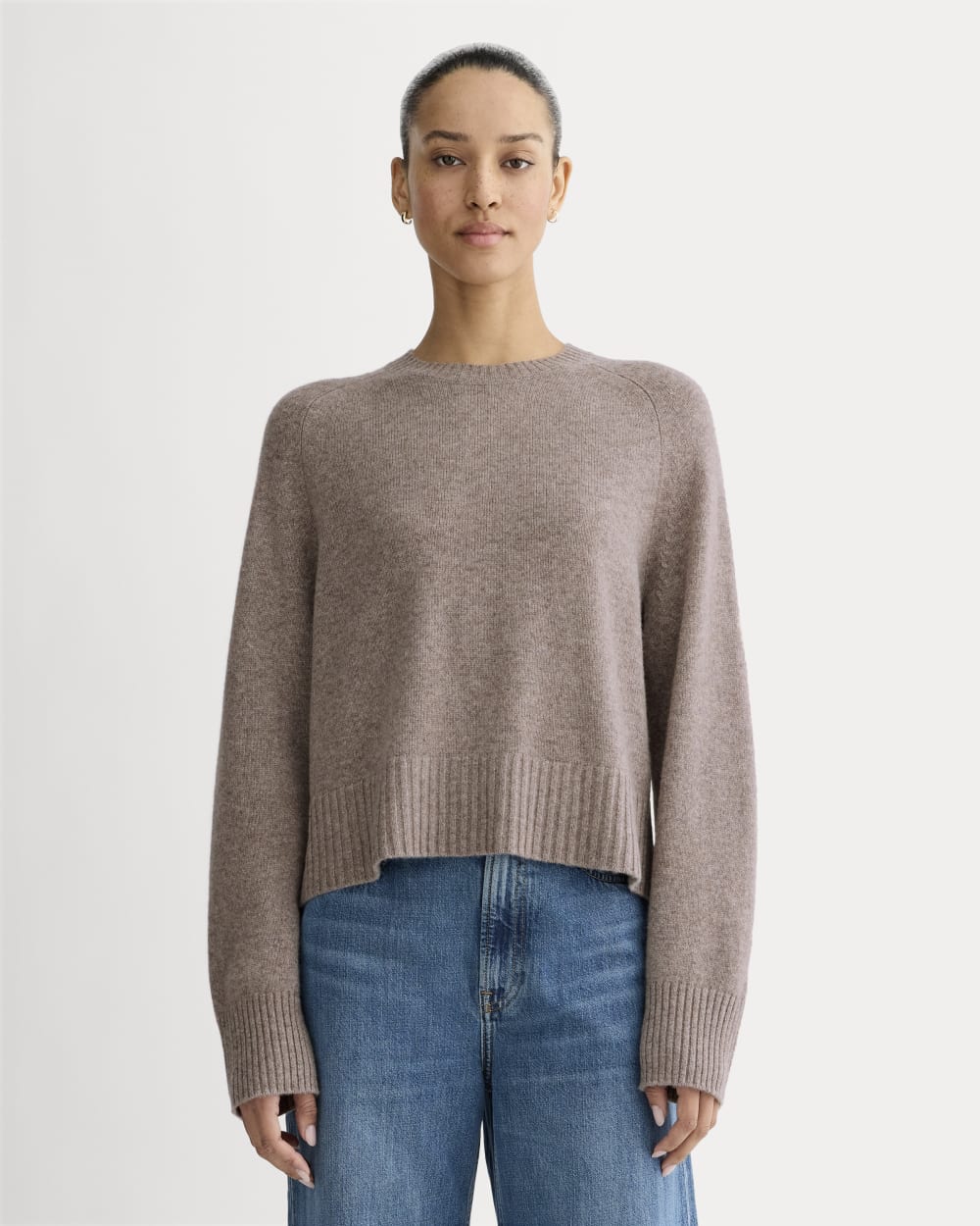 womens-cashmere-boxy-crew-sweater-light-heathered-taupe | primary
